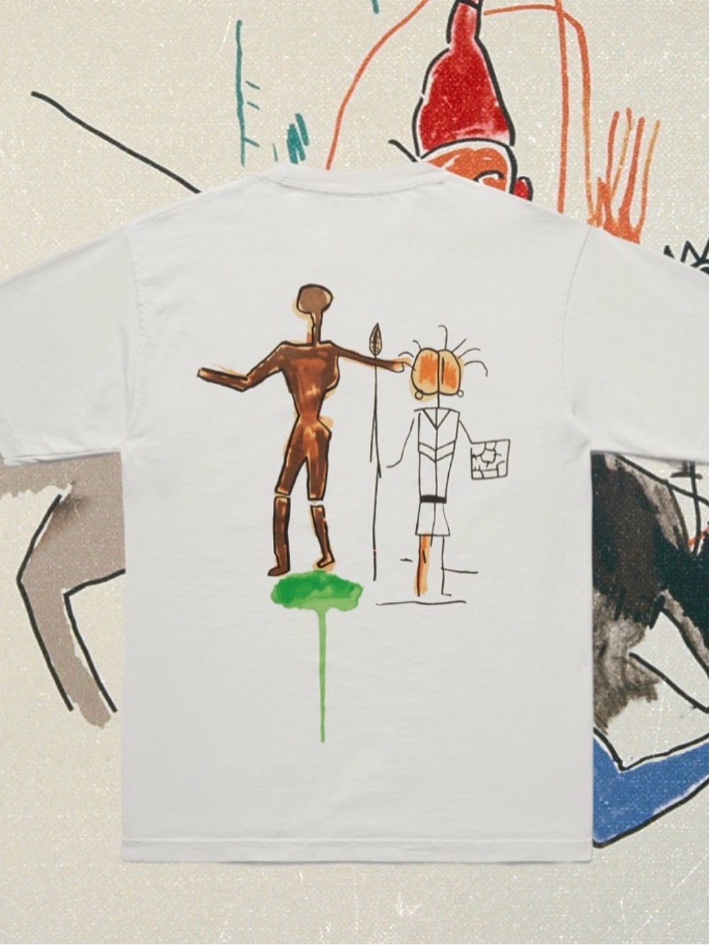 Jean-Michel Basquiat for Luna Luna 1987 Exhibition Graphic Tee - Size Small